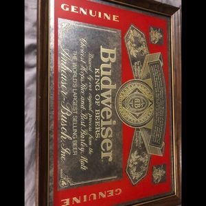 Budweiser Bar/Restaurant Mirror.